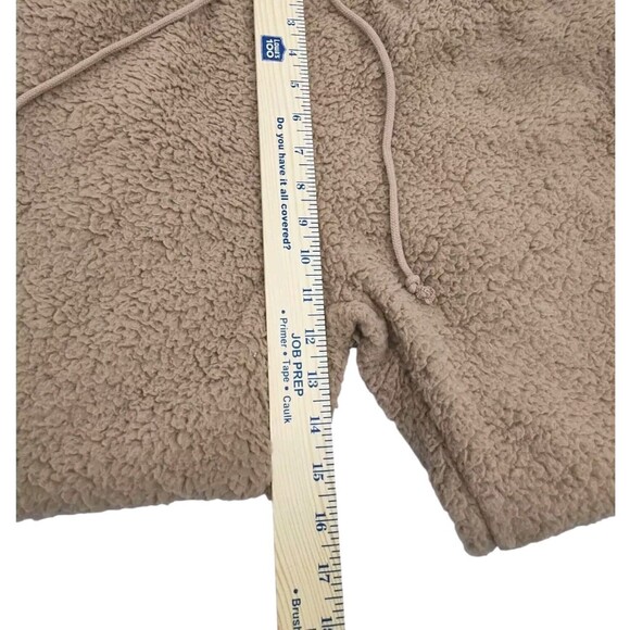 Hippie Rose Junior Sherpa Cozy Joggers Pants Elastic Unisex Size Large Brown New - Picture 6 of 14